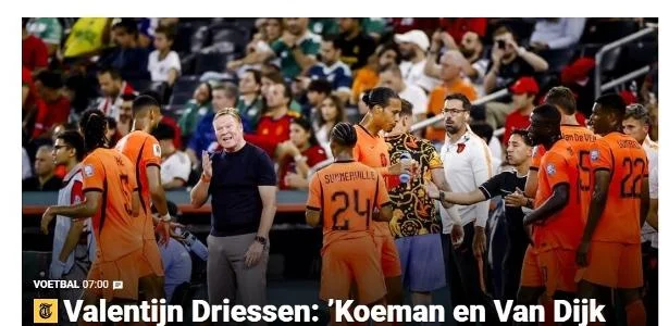 Imprensa critica Van Dijk e pede saída de Koeman após pênaltis