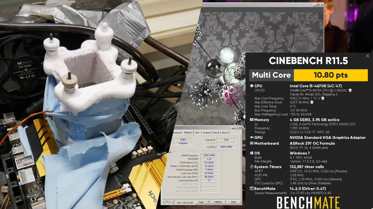 Intel Core i5 4670K: 6,3 GHz e recorde de 10,8 no Cinebench R11.5