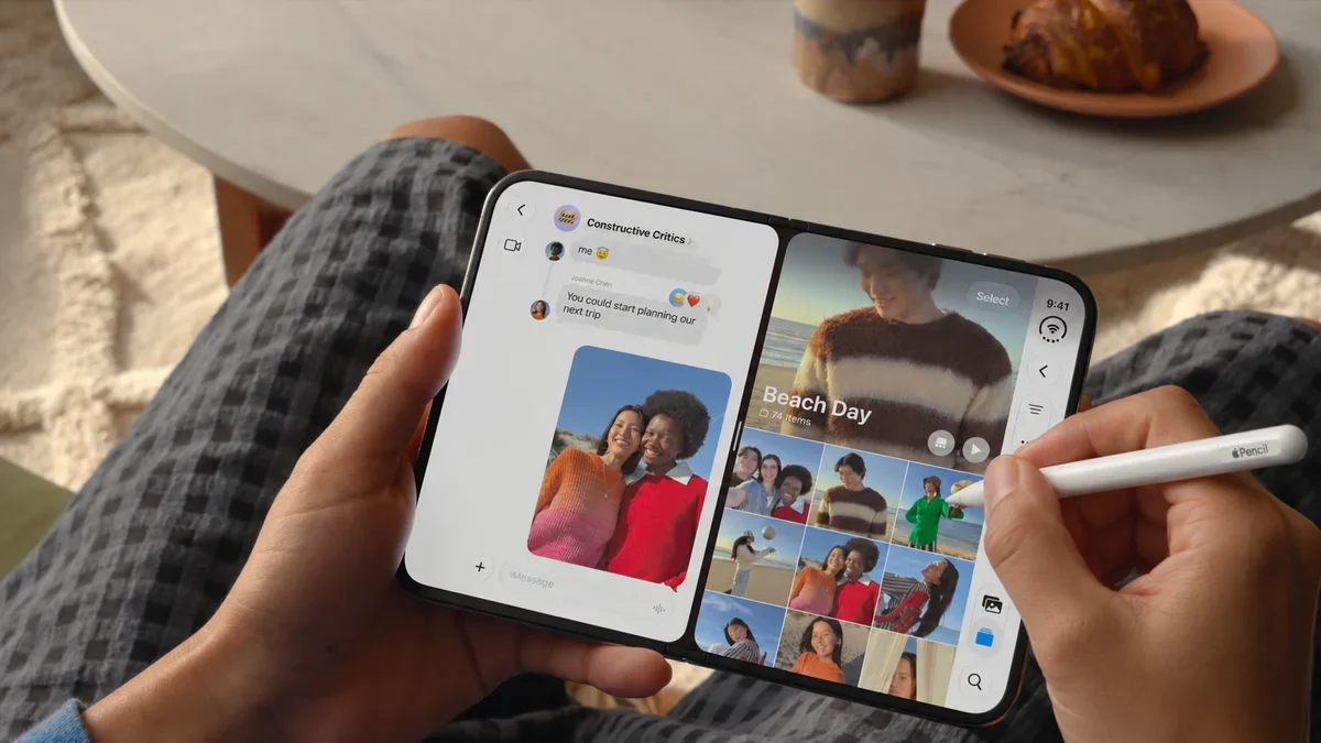 iPhone Duo aceita Apple Pencil com USB-C e supera Galaxy Z Fold8