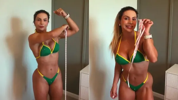 Isa Pereira mostra 1,54 m e 50 kg antes do Mr. Olympia