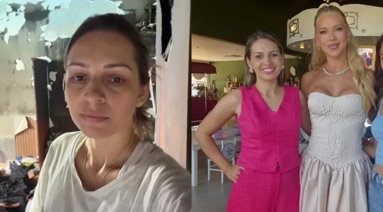 Jaqueline Bianca: apartamento destruído por incêndio em Goiânia