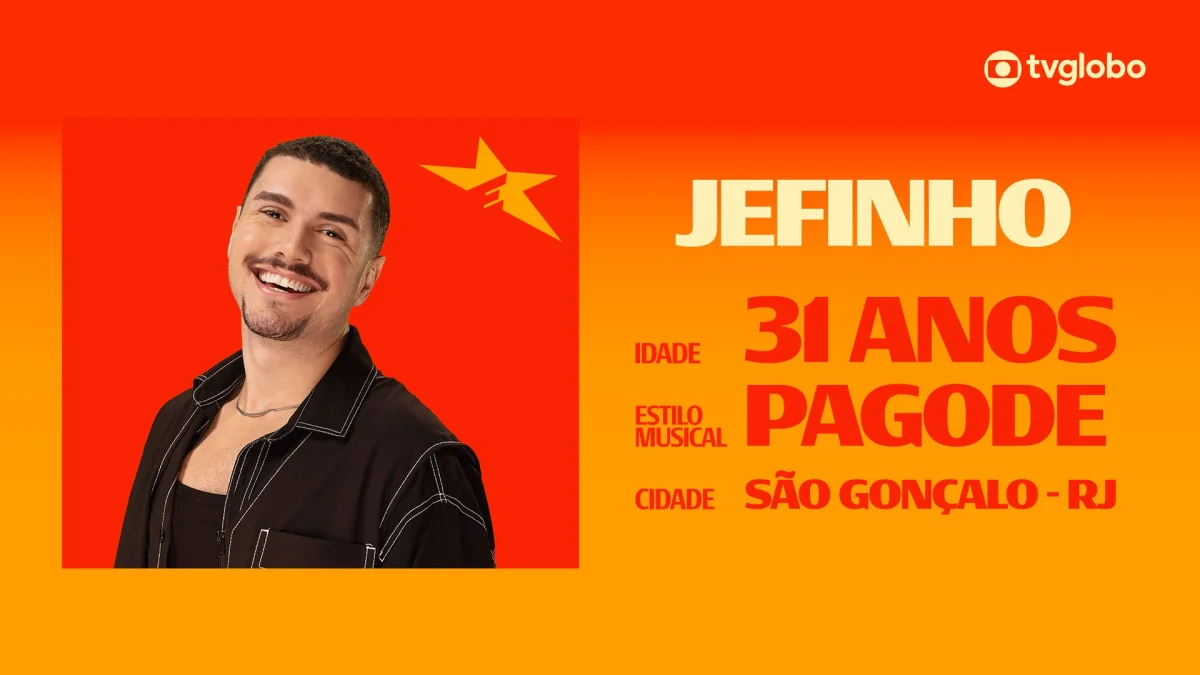 Jefinho: candidato do Pagode quer "estourar" após 13 anos de carreira