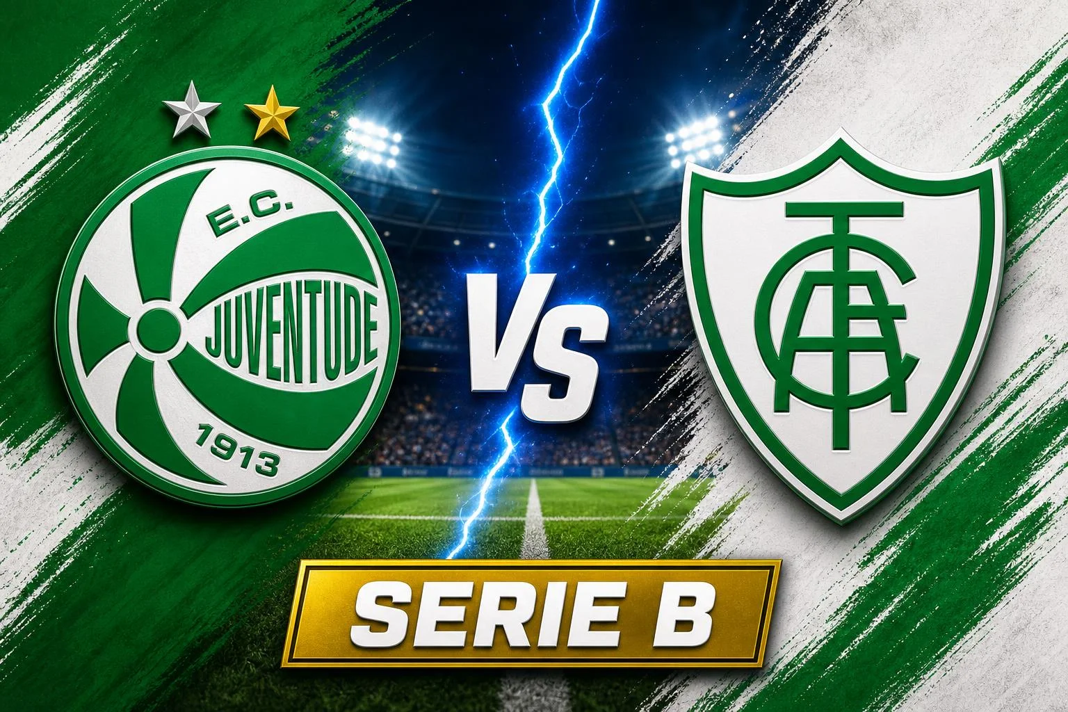 Juventude x America Mineiro ao vivo — Serie B