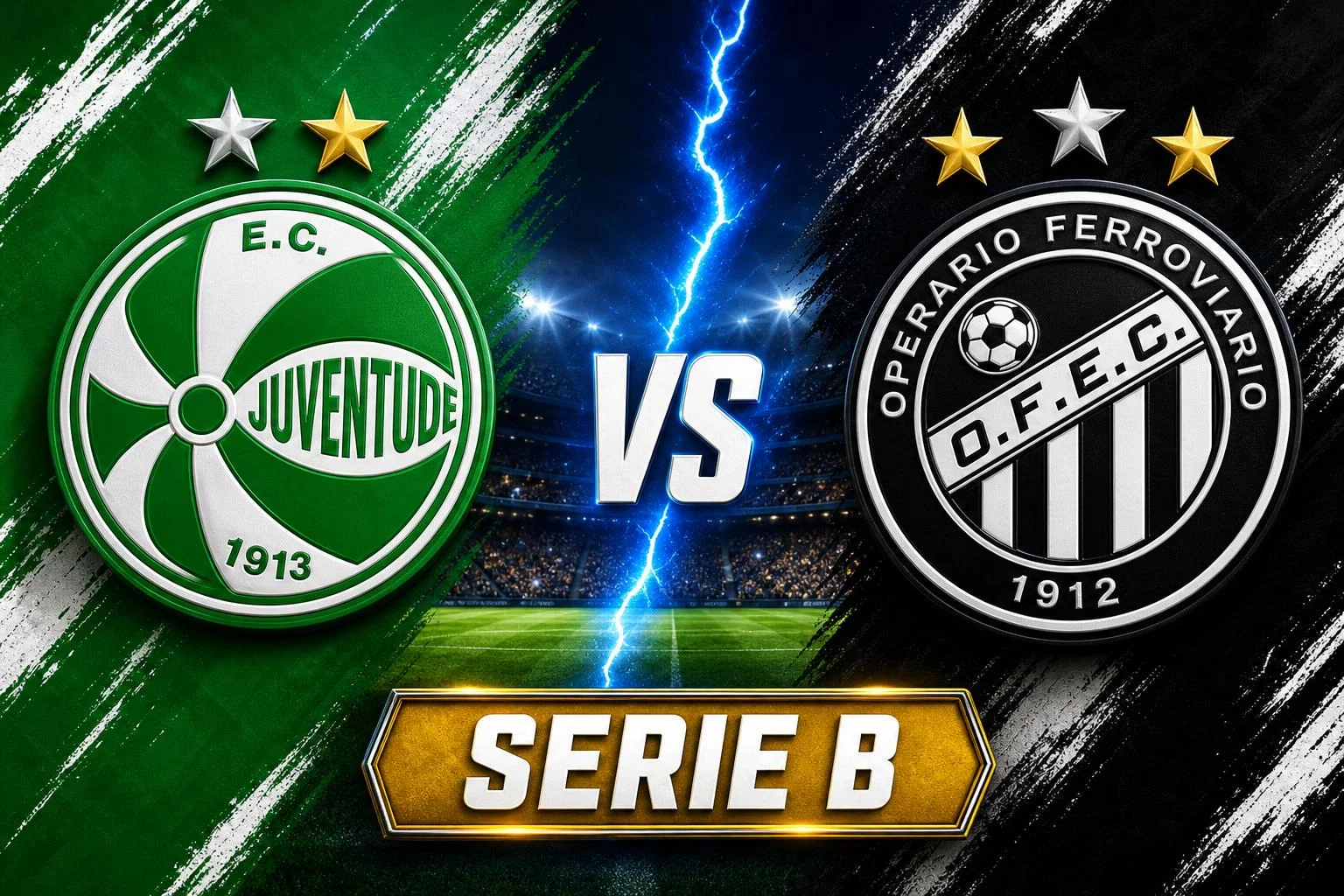 Juventude x Operario-PR ao vivo — Serie B