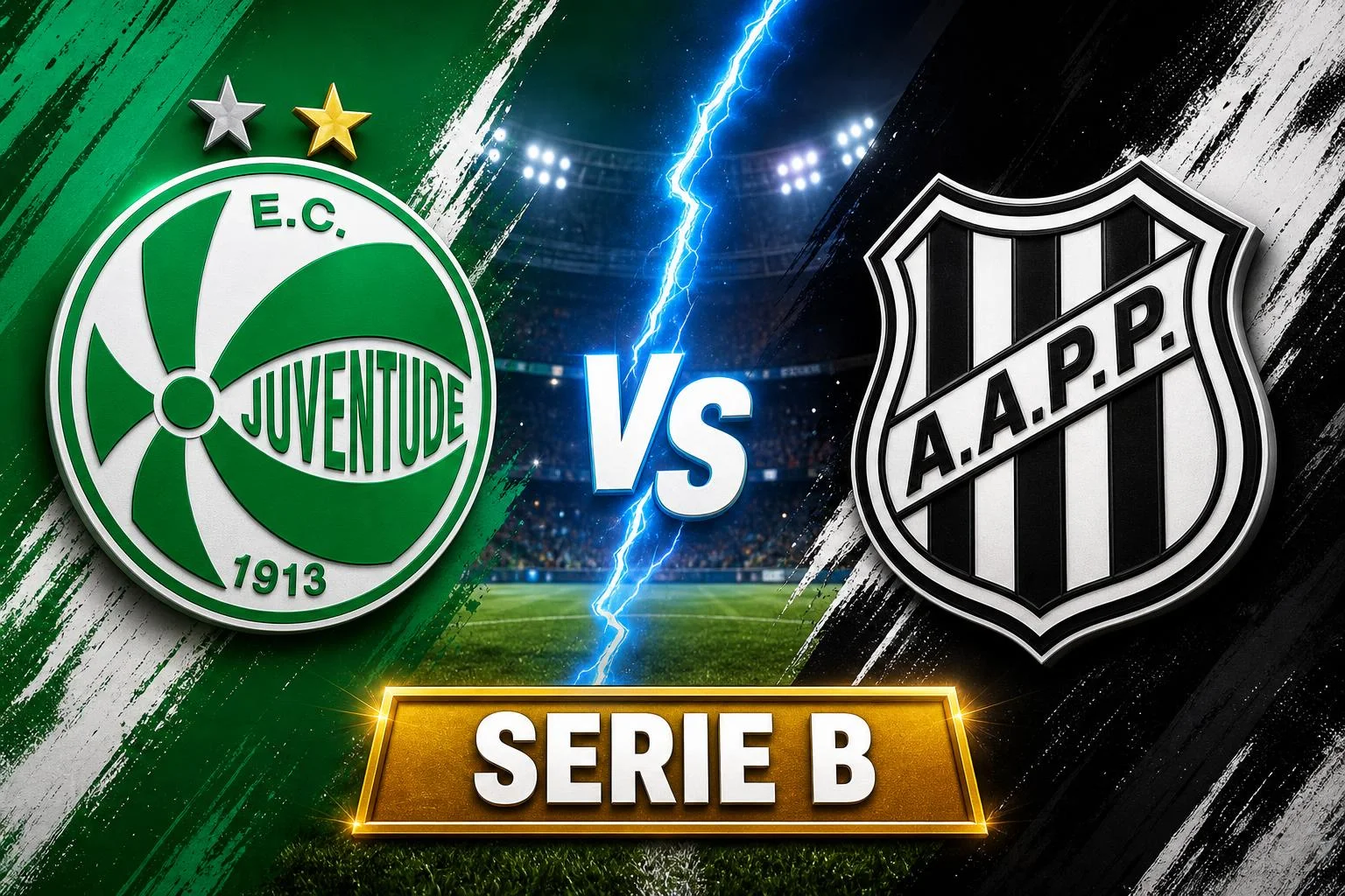 Juventude x Ponte Preta ao vivo — Serie B