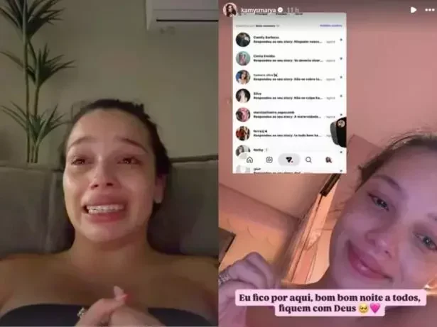 Kamylinha chora e admite "Errei" após acusação de sexualizar filha