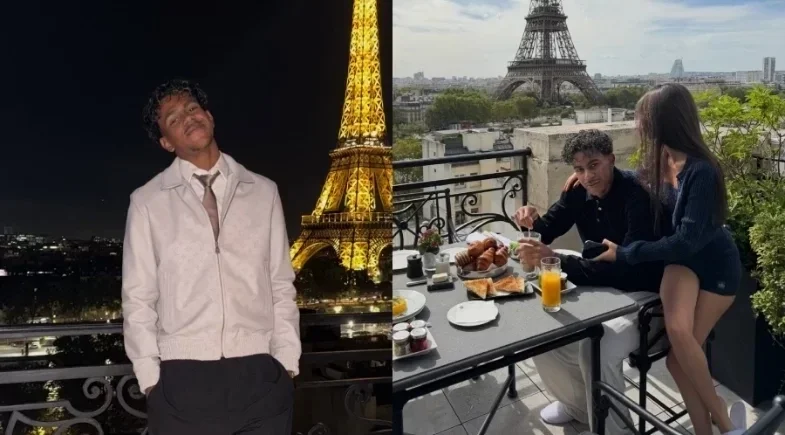 Lamine Yamal: jatinho particular em viagem a Paris com Inés García