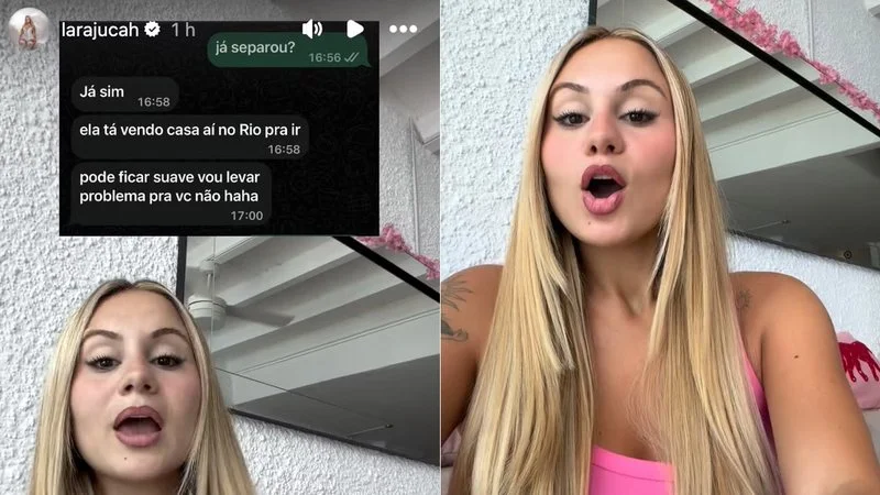 Lara Jucá revela mensagens de Wesley França e nega ser amante