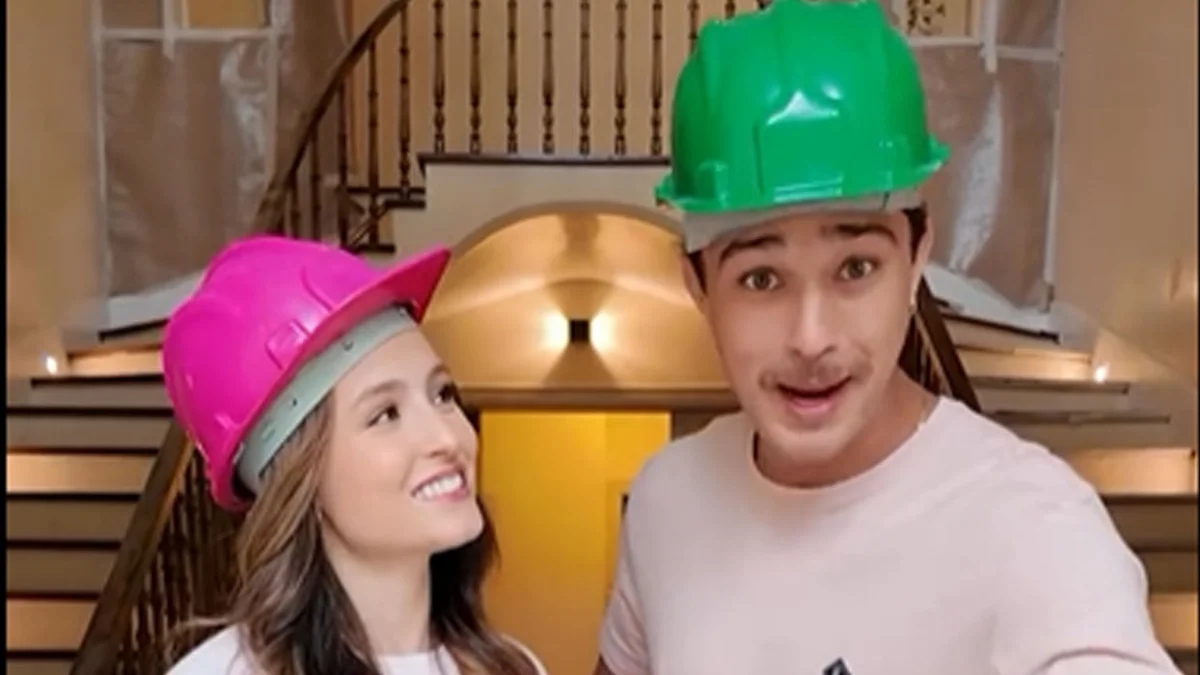 Larissa Manoela e André Luiz revelam avanço da nova mansão