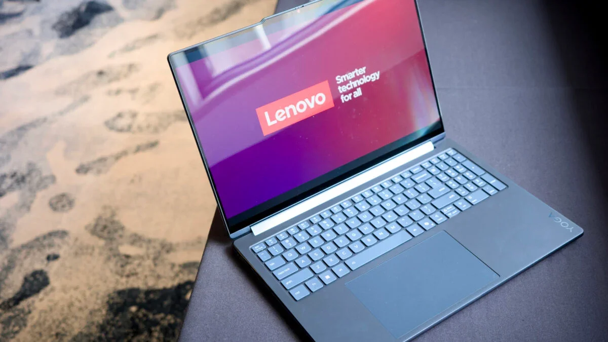 Lenovo Yoga 9n: caneta funciona tanto na tela quanto no trackpad