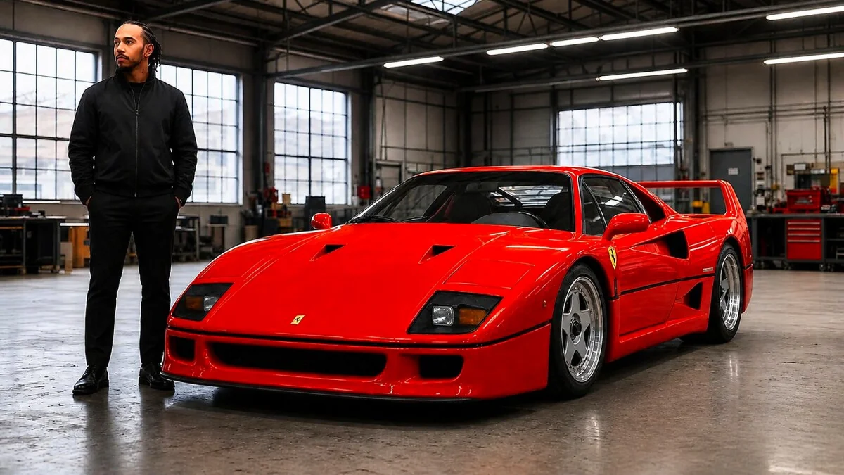 Lewis Hamilton restaura Ferrari F40 que ficou 30 anos parada