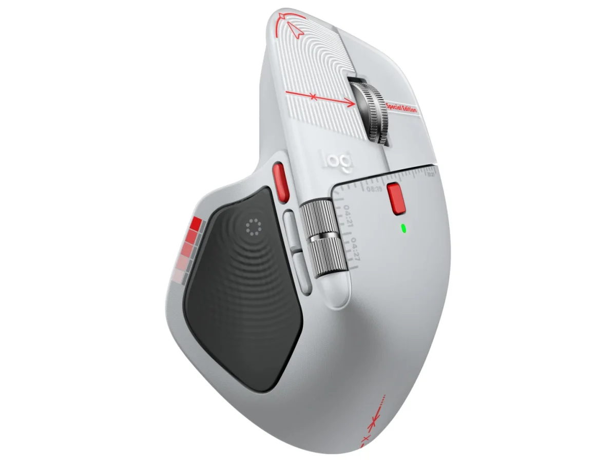 Logitech MX Master 4 Special Edition aposta em degradê vermelho no visual