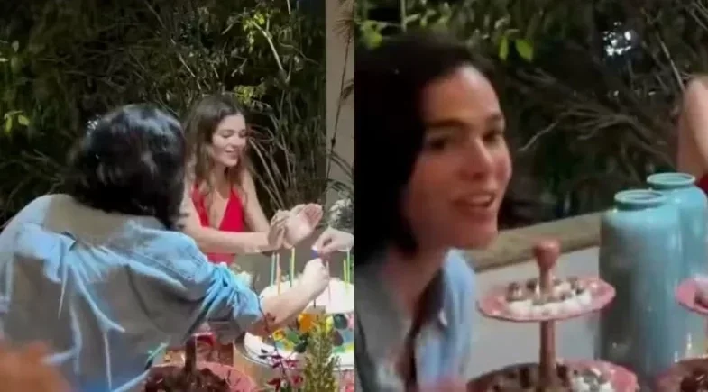 Luana Marquezine celebra 24 anos com Bruna e Shawn Mendes