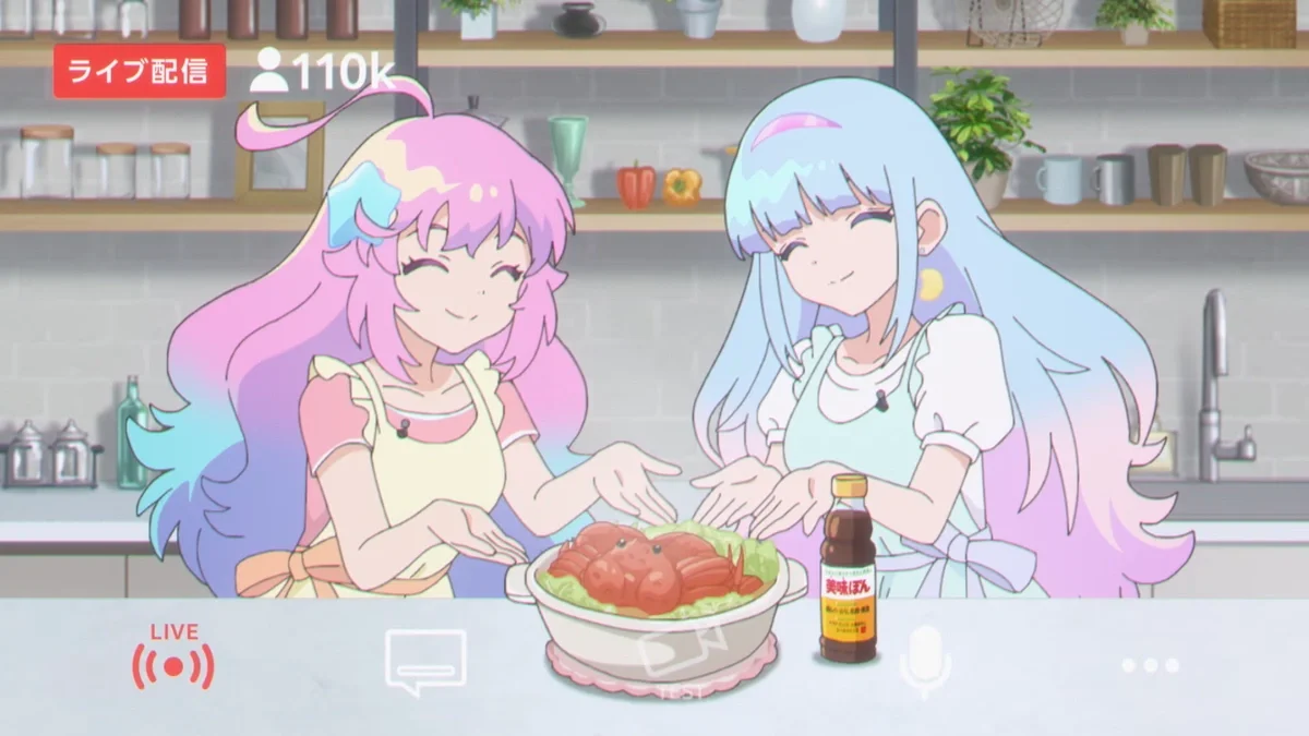 Magical Sisters Lulutto Lilly une Sabagebu! em batalha de caranguejo
