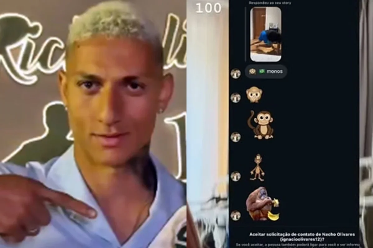 Mais de 200 mensagens racistas atacam Richarlison e filho