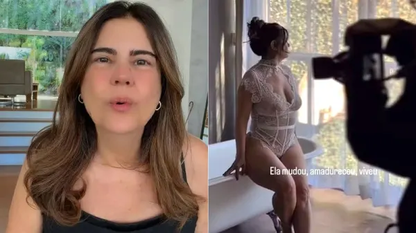 Mayara Magri, 64, posa em ensaio sensual e compartilha os bastidores