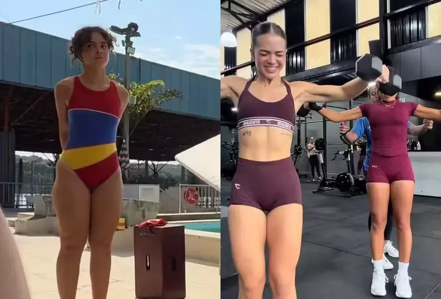 Mel Maia compartilha antes e depois do corpo e recebe elogios