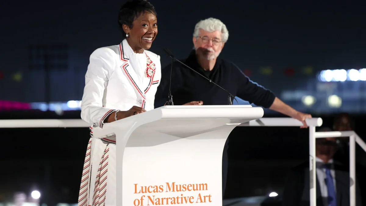 Mellody Hobson emociona ao falar que George Lucas não cedeu pelo museu