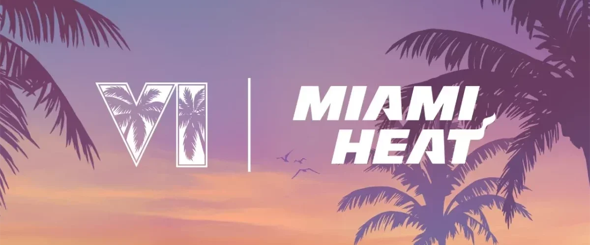 Miami Heat promove GTA 6 em noite "Vice City" no Kaseya Center