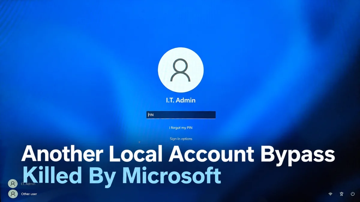 Microsoft elimina atalho que permitia conta local no Windows 11