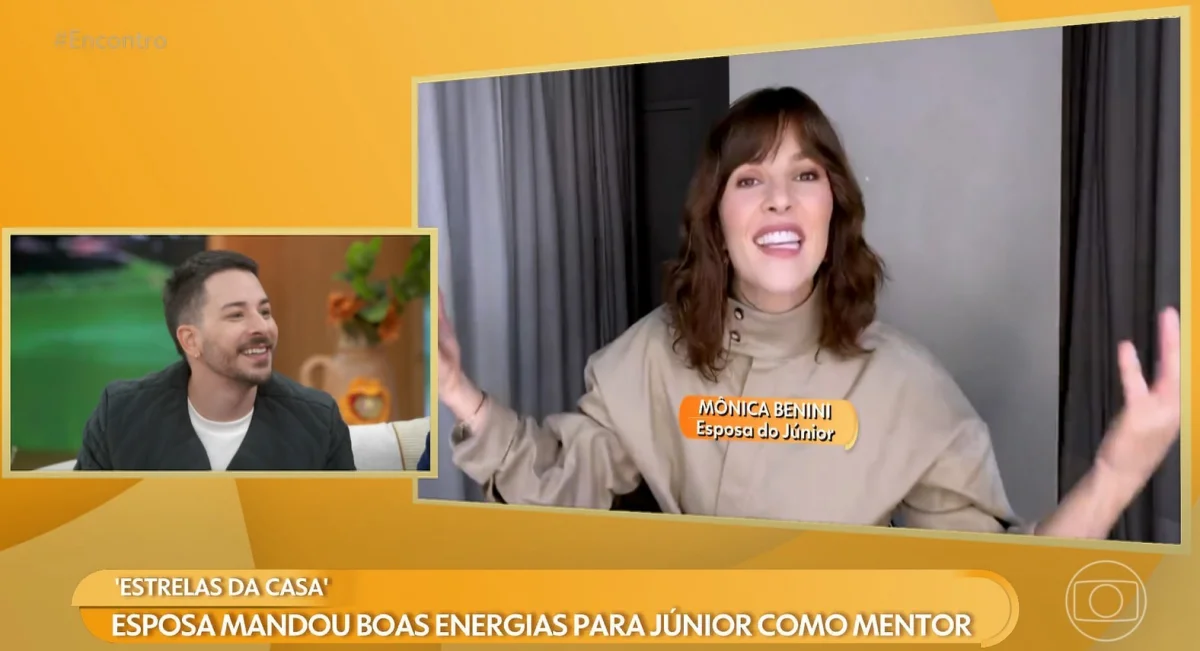 Monica Benini emociona Junior ao celebrar nova fase artística