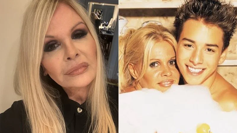 Monique Evans resgata ensaio na banheira com Junior Lima e lembra da “babá”
