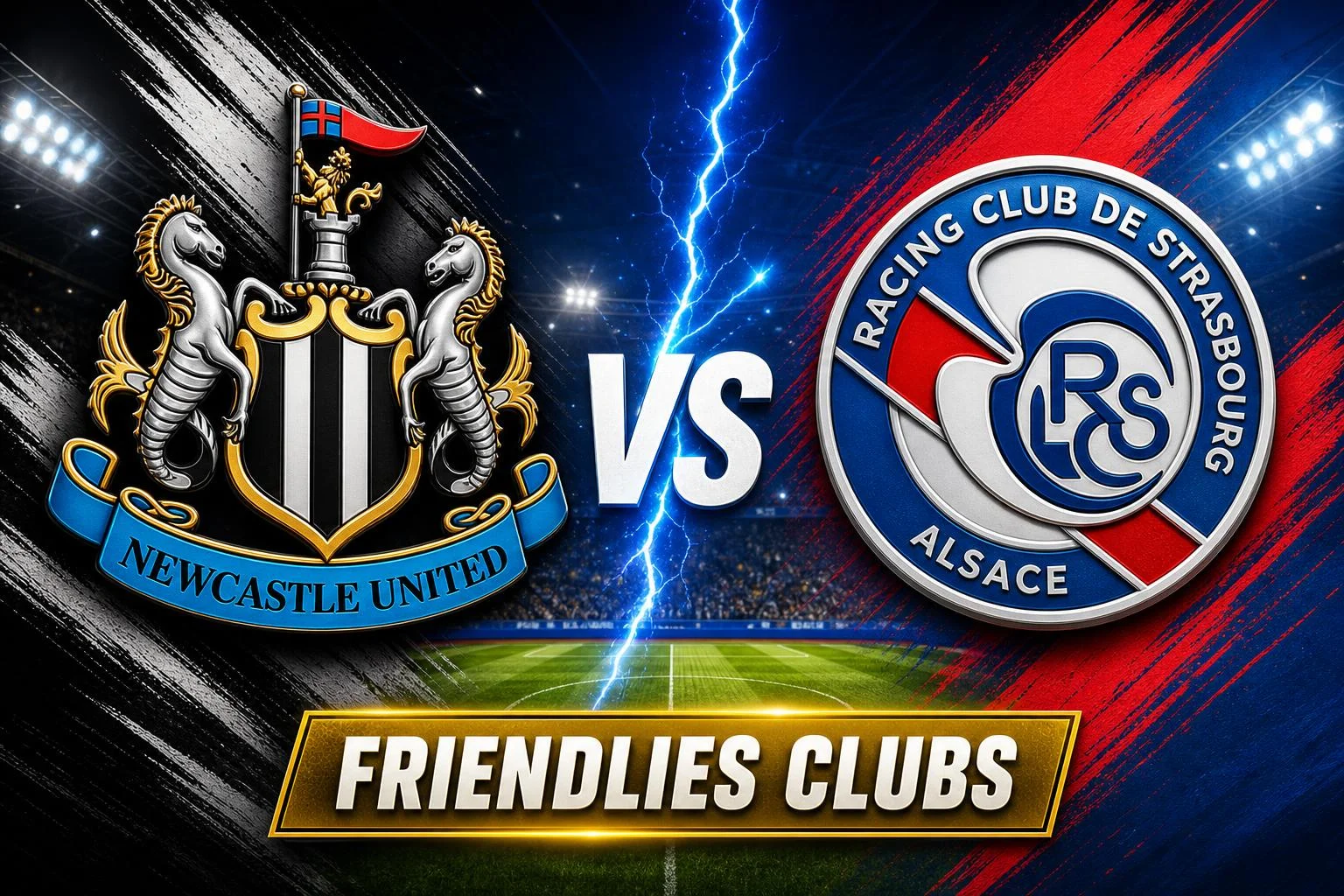 Newcastle x Strasbourg ao vivo — Friendlies Clubs