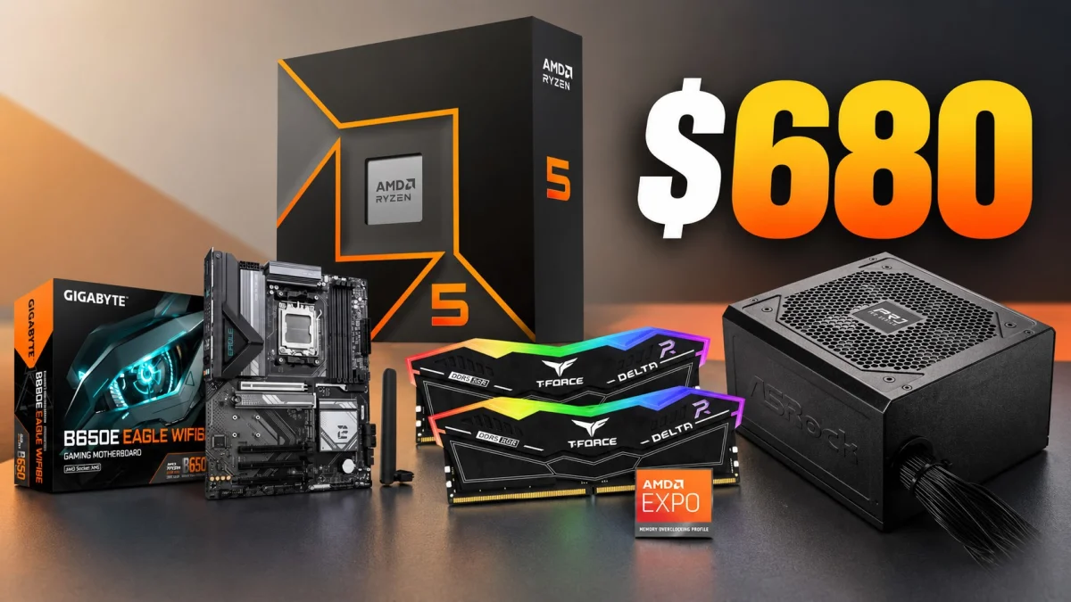 Newegg reduz combo de US$900 para US$680 com Ryzen 5 9600X