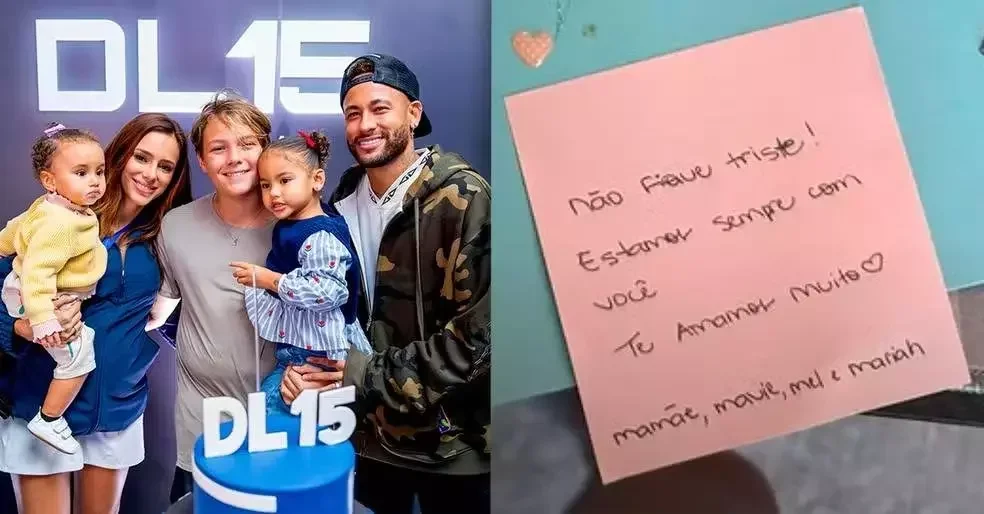 Neymar revela o nome da terceira filha: Mariah