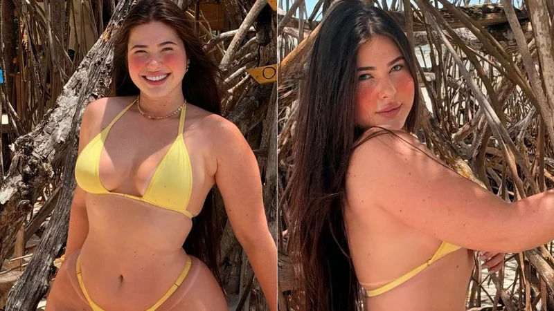 Nicolle Caroline posa de biquíni em Jericoacoara e recebe elogios