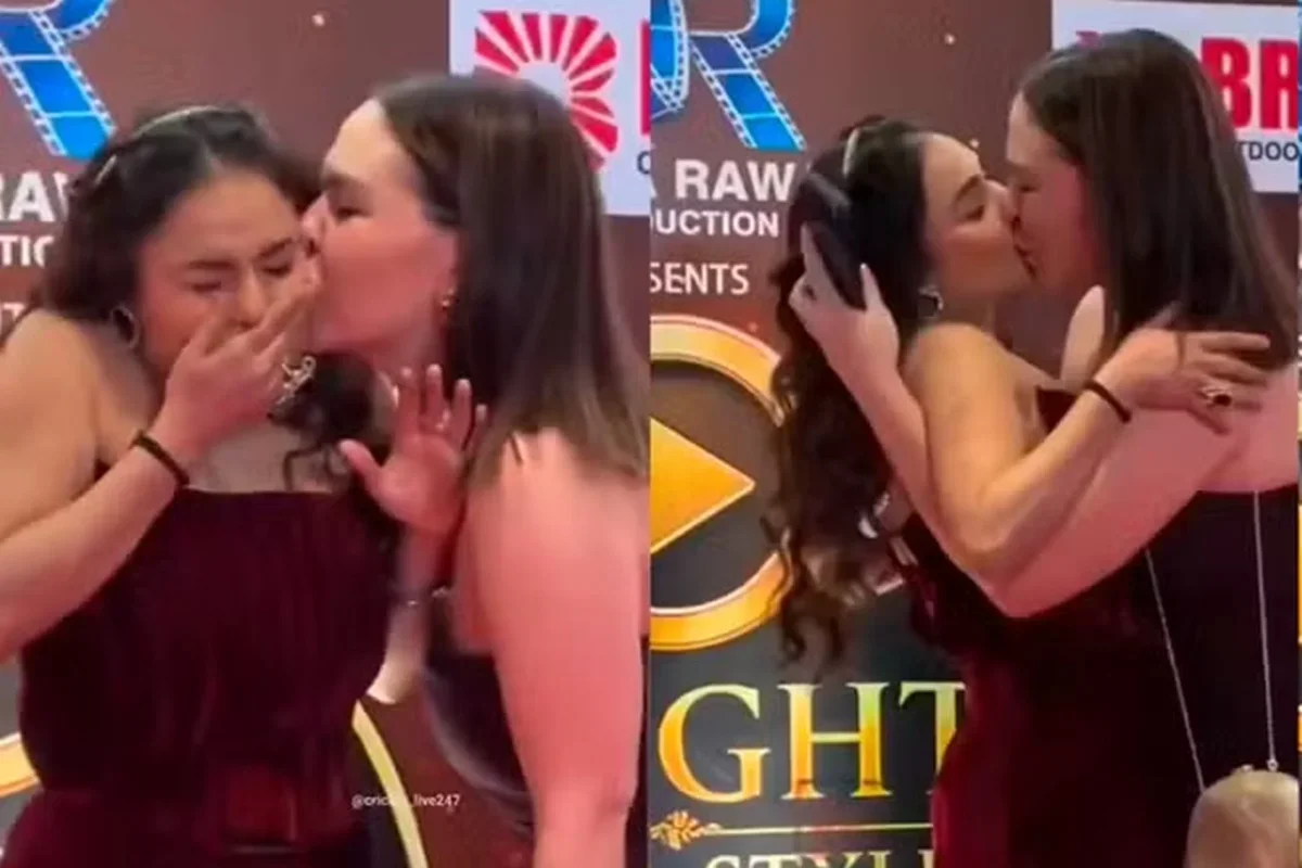 Nikita Rawal: atriz é beijada à força no tapete vermelho