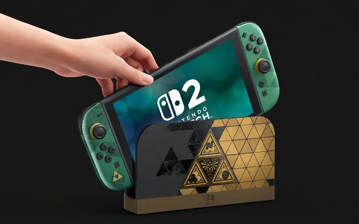 Nintendo Switch 2 de Zelda: ocarinas de verdade entram na edição 40th