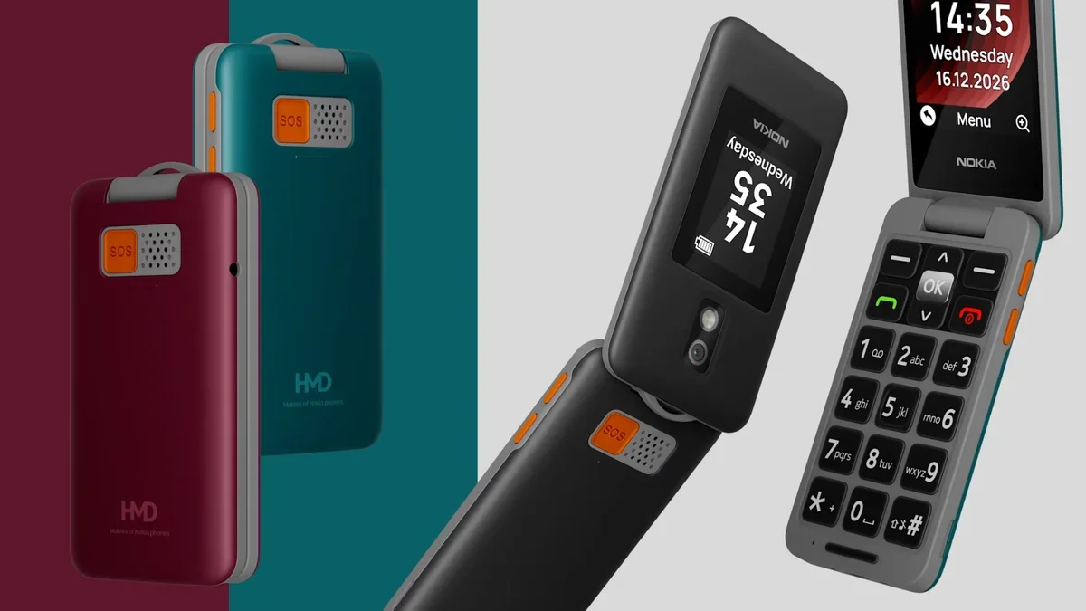 Nokia 2360 Flip: botão SOS e controle remoto familiar como diferencial