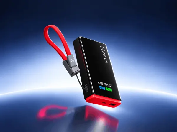 OnePlus lança power bank 10.000 mAh com 67W e display integrado