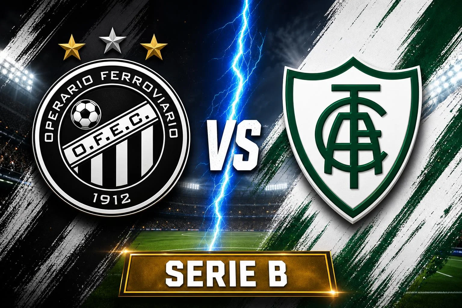 Operario-PR x America Mineiro ao vivo — Serie B