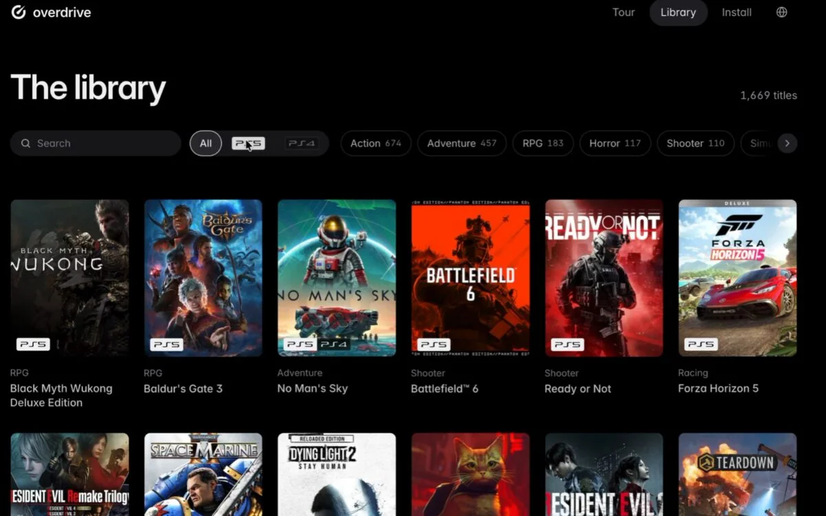Overdrive: loja pirata do PS5 com 1.600 jogos ressurgiu em forks