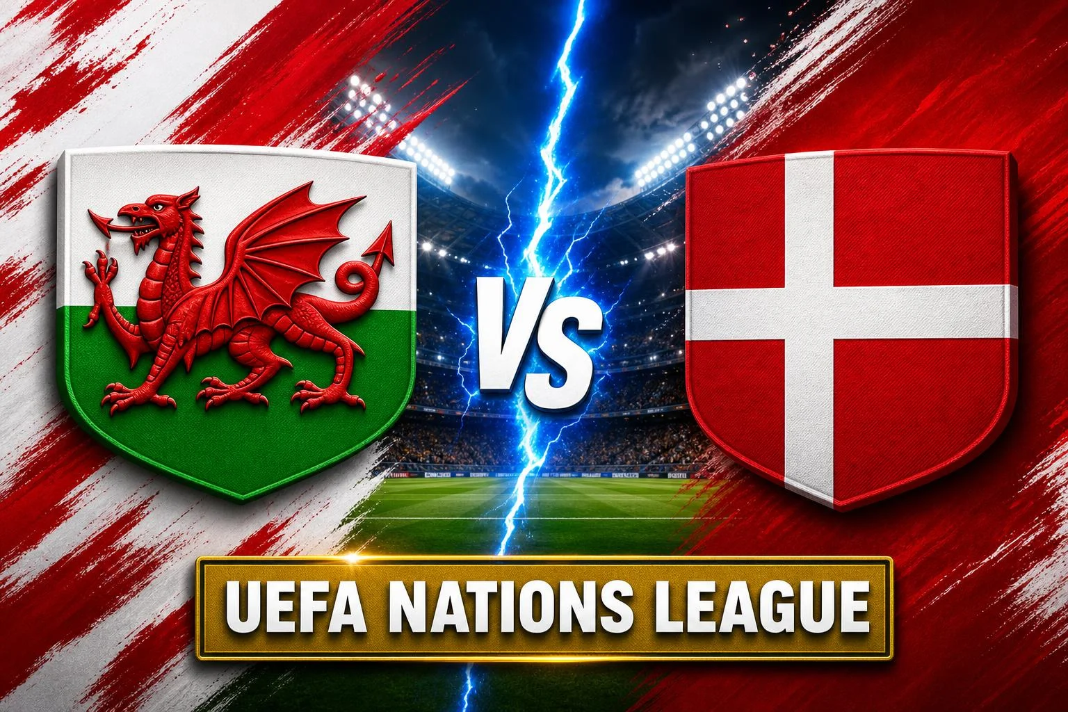País de Gales x Dinamarca ao vivo — UEFA Nations League