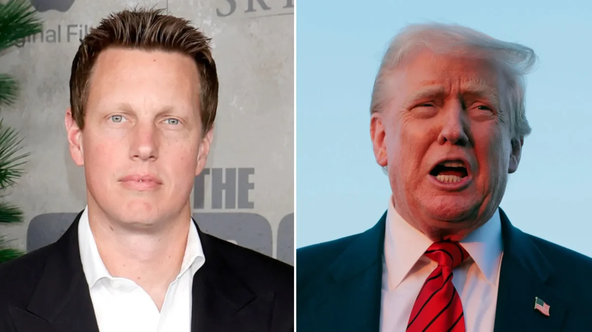 Paramount: avião sobrevoa lote com faixa "Ellison Is Trump's B!tch!"