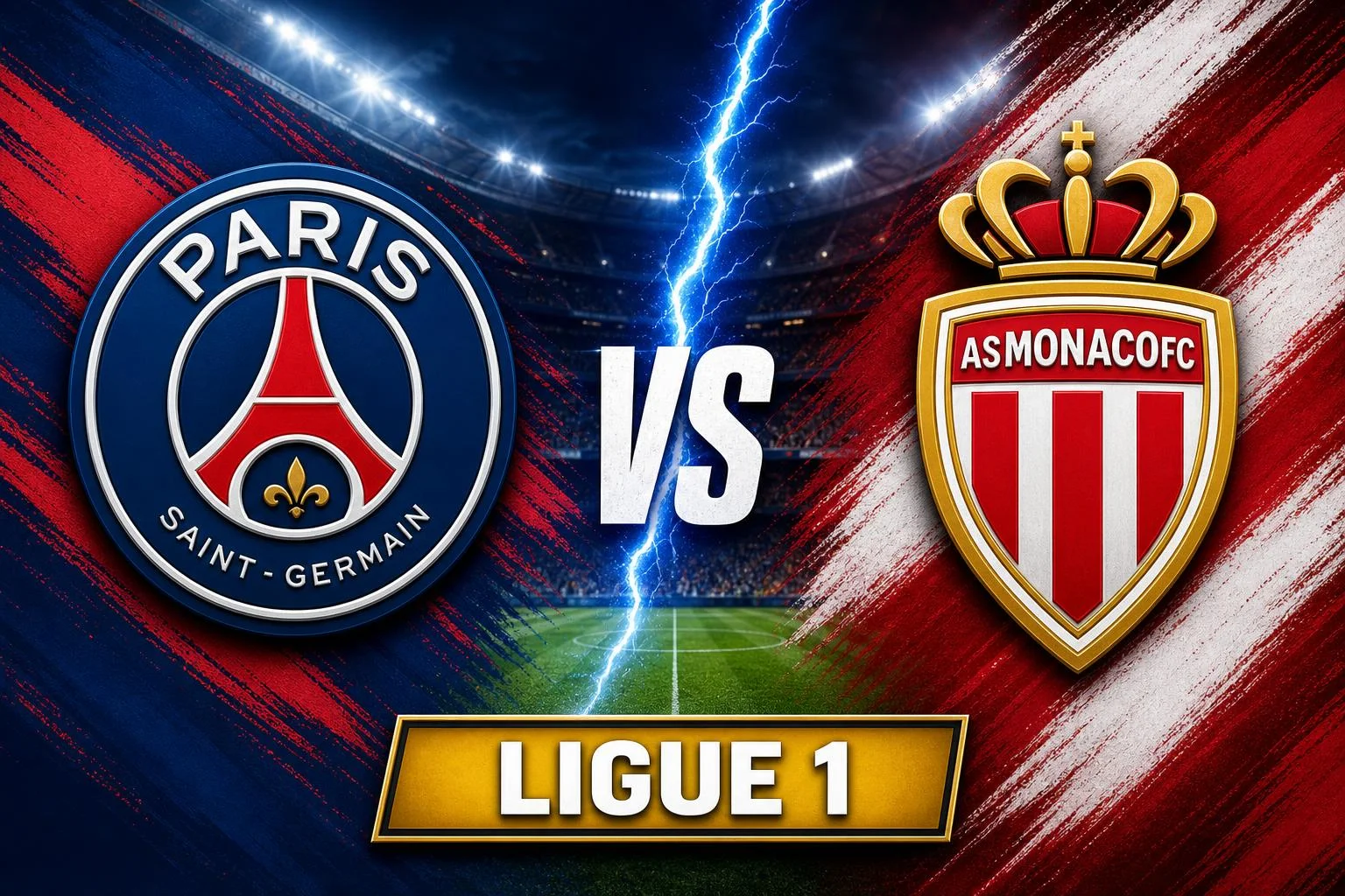 Paris Saint Germain x Monaco ao vivo — Ligue 1