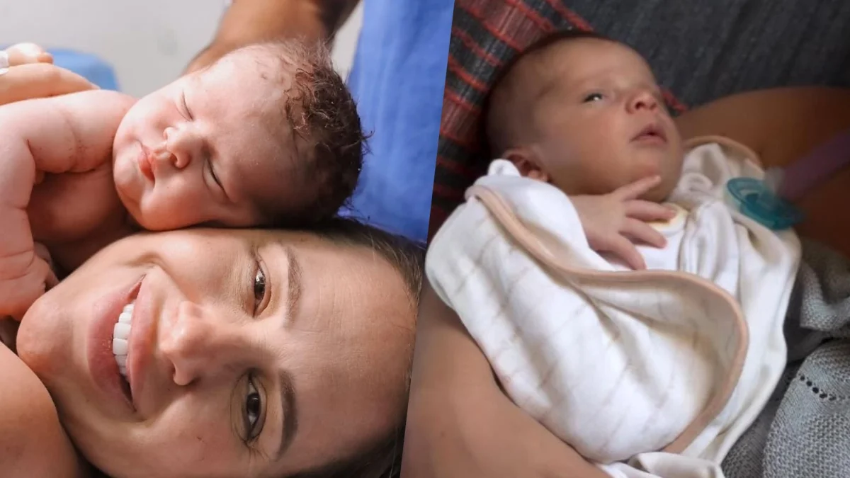 Patrícia Leitte celebra primeiro mês do filho Isaac após FIV