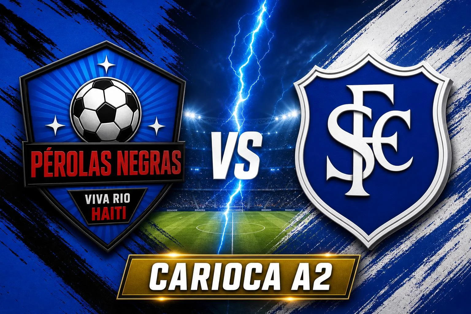 Pérolas Negras x Serrano RJ ao vivo — Carioca A2