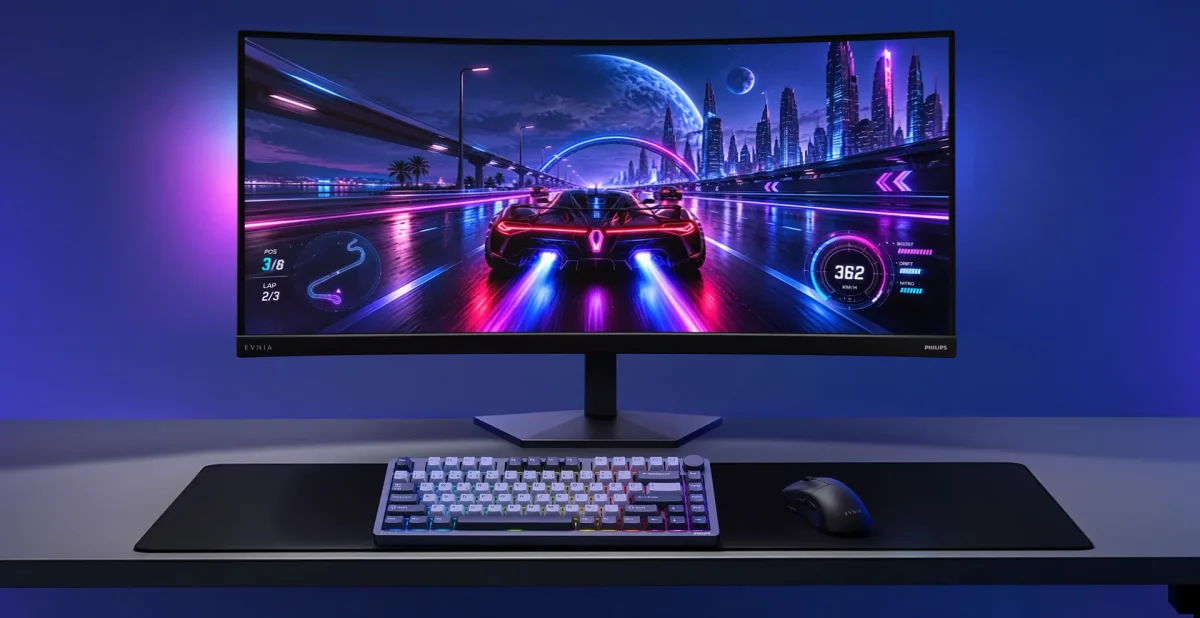 Philips 36M4C5500P: primeiro monitor gamer 36 polegadas com 260 Hz
