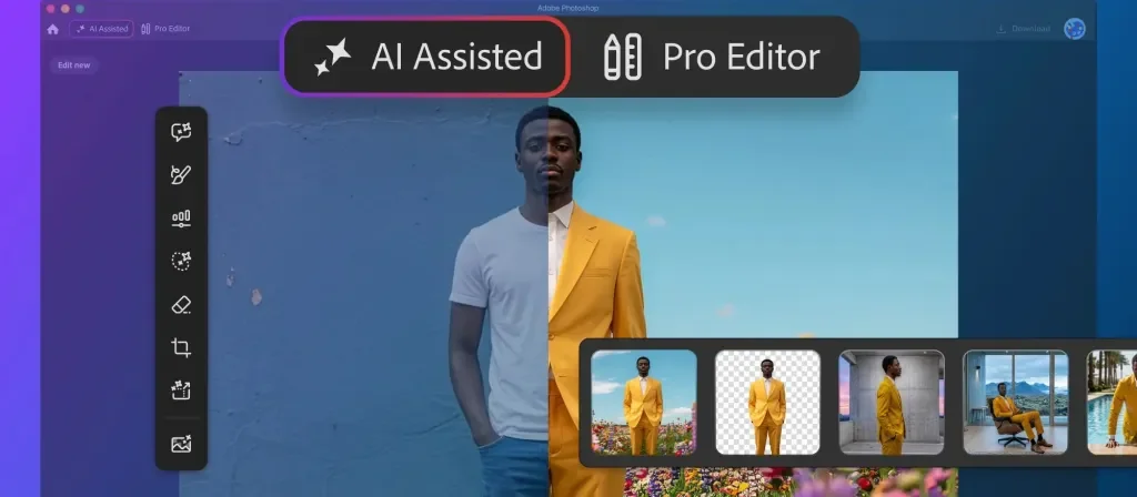 Photoshop ganha editor assistido por IA com edição por prompts