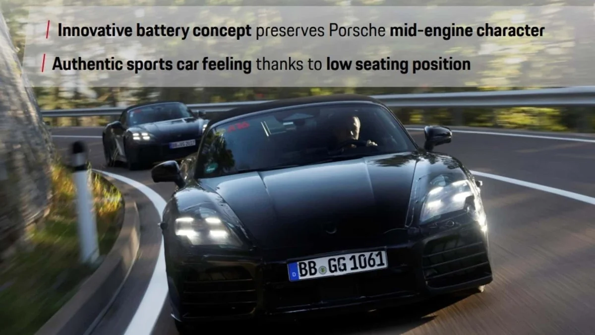 Porsche 718: baterias atrás dos bancos mantêm o equilíbrio dinâmico