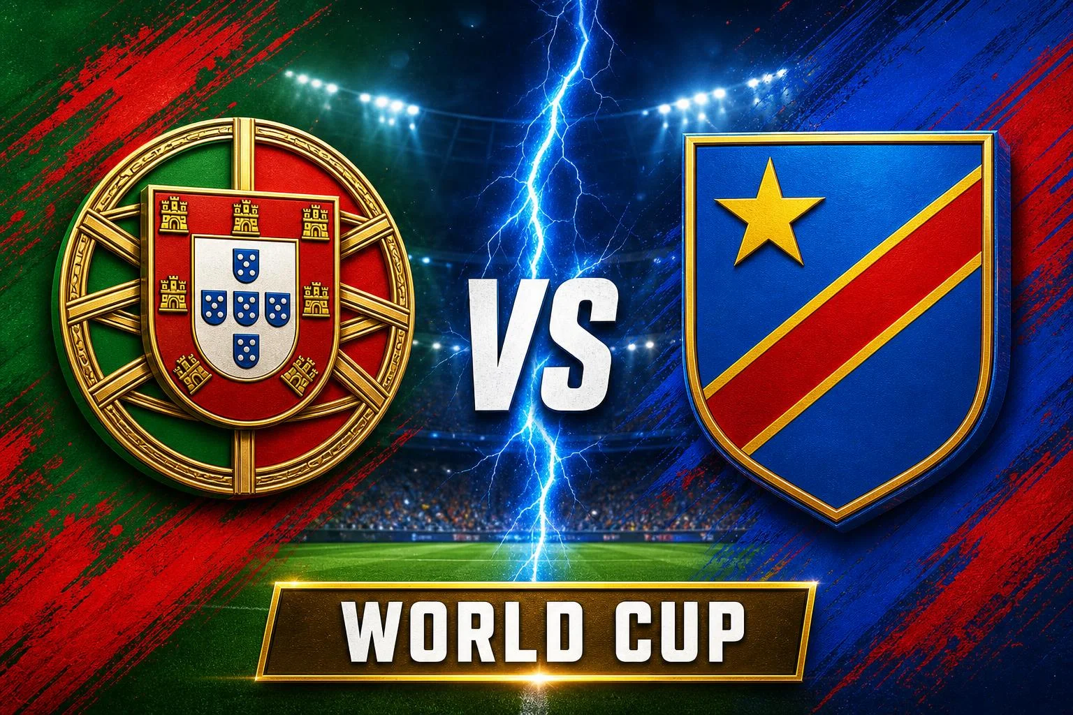 Portugal x Congo DR ao vivo — World Cup