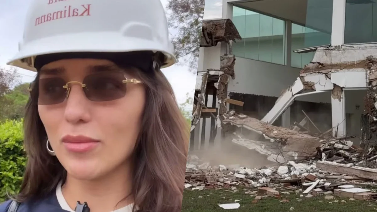 Rafa Kalimann: chácara em Goiânia é demolida por risco estrutural