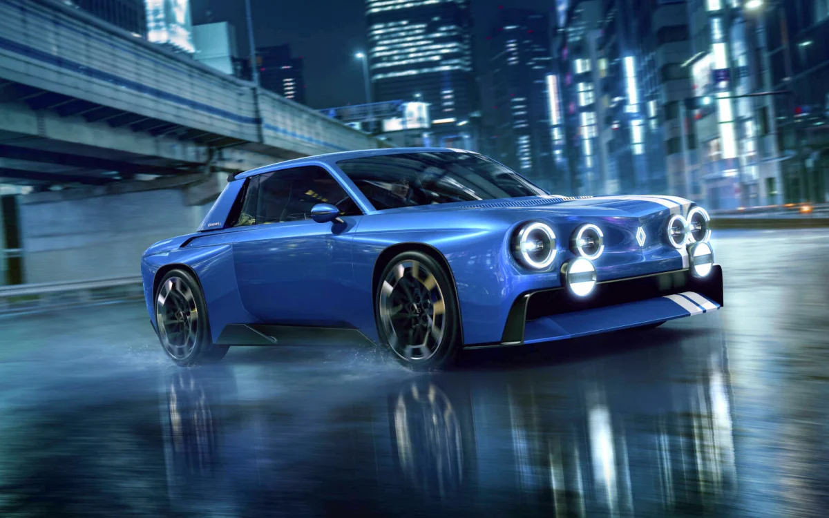 Renault 8 Gordini Concept: cupê elétrico de 270 cv com estética café racer