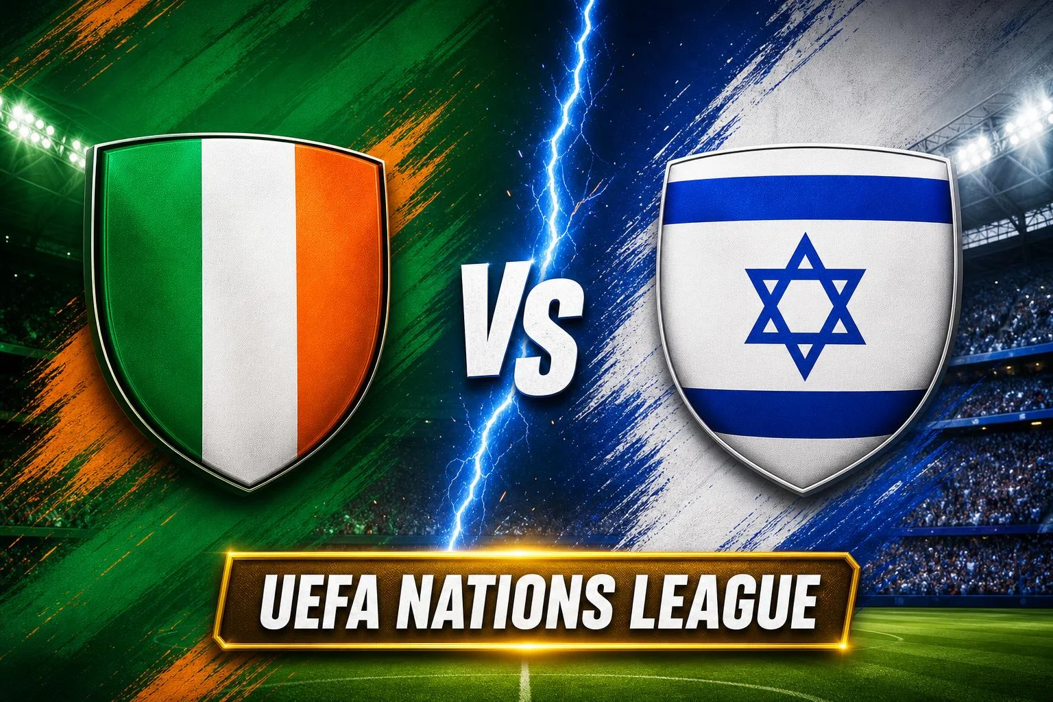 Rep. Of Ireland x Israel ao vivo — UEFA Nations League