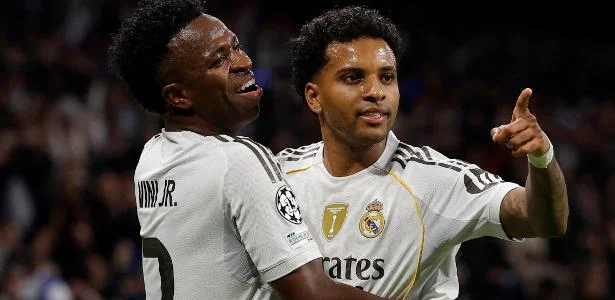 Rodrygo diz que Ancelotti convenceu Vini Jr a mudar posição