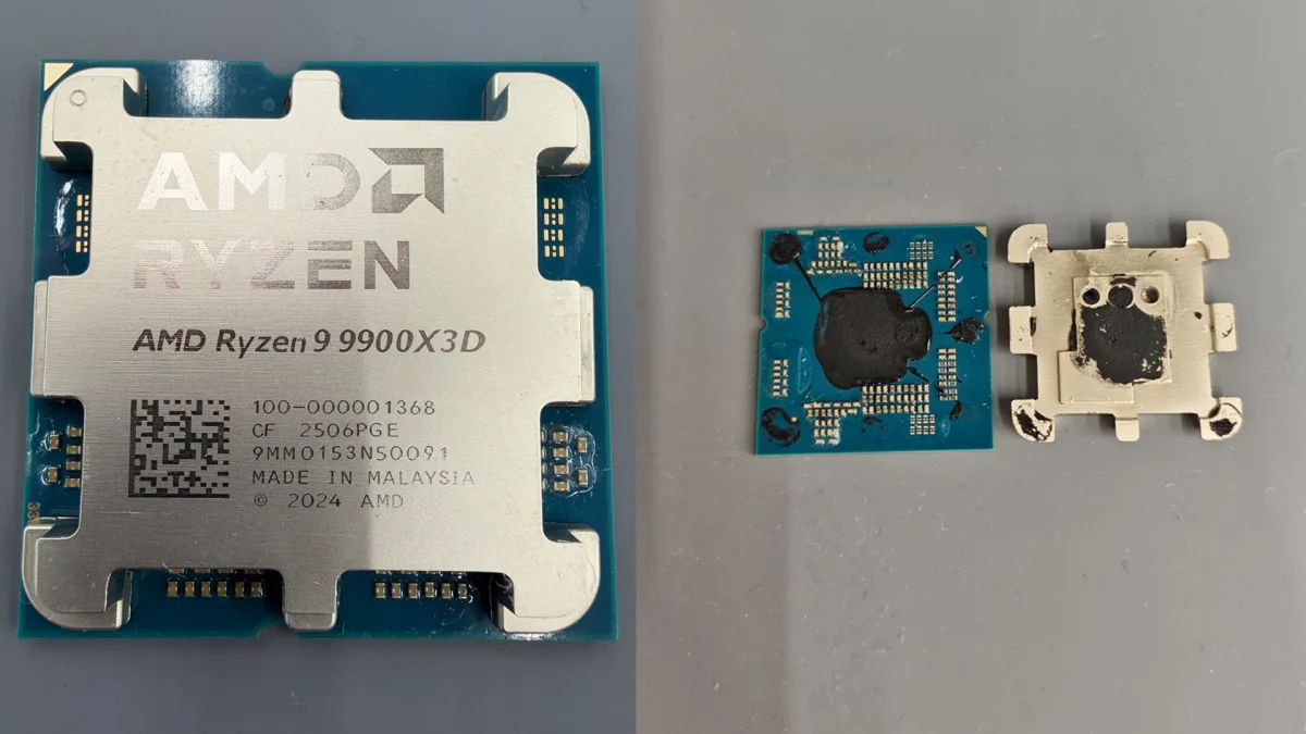 Ryzen 9 9900X3D: processador aparece sem CCDs e I/O die